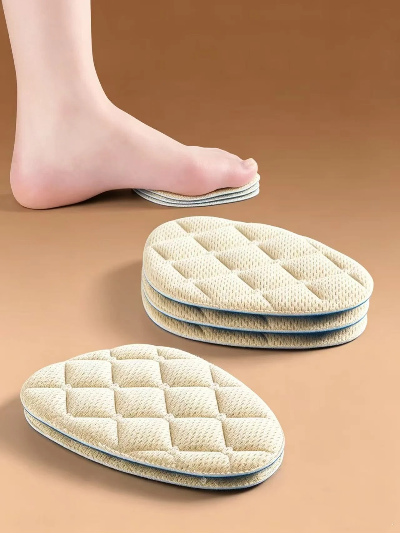 1 Pair of Anti-Slip Pads for the Forefoot of High Heels, Made of Sponge Material, Sweat-Absorbing and Cushioning, Comfortable Sole Pads, Suitable for Women Whose Feet Sweat Easily and Are Prone to Slipping