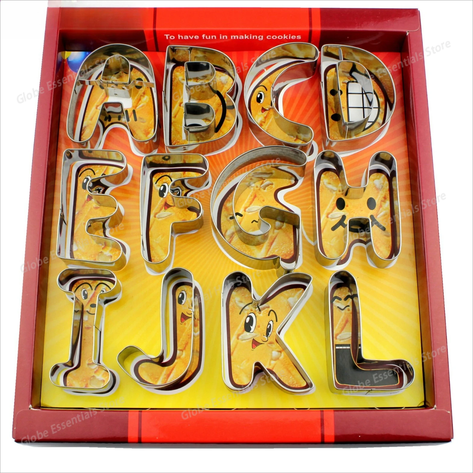 

Large Stainl Steel Cookie Cutters 26 bet Letters Creative Bread ing Kitchen Baking Tools Dough Stamp Mold