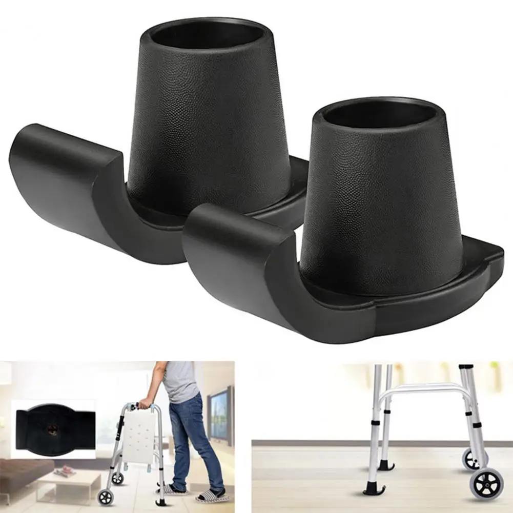 Universal Walker Glider Foot Cover Universal Heavy Duty Walker Glide Ski Replacement Caps Tool-free Installation Non-slip Foot