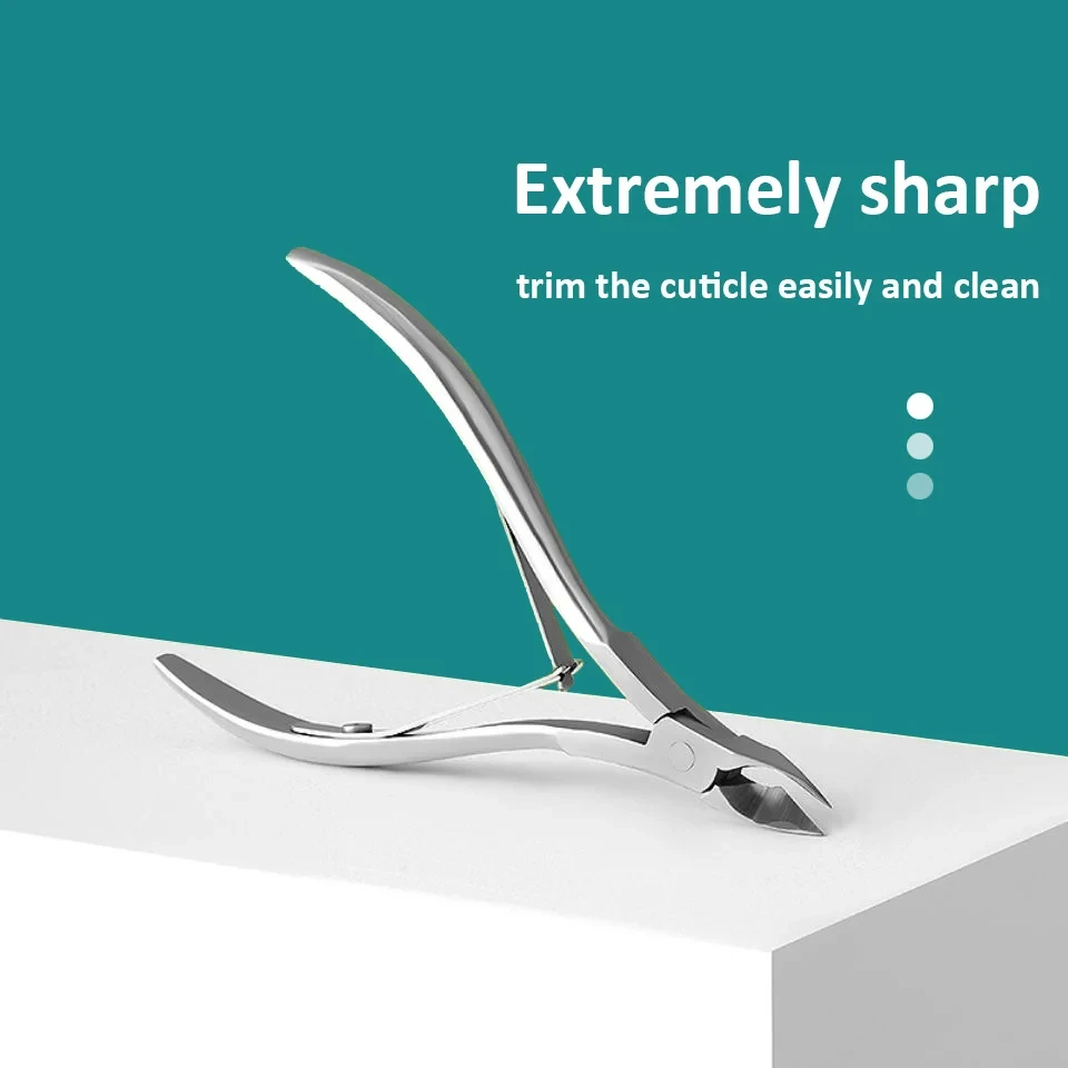 Cuticle Clippers Trimmer Dead Skin Remover Pedicure Stainless Steel Cutters Tool Cuticle Nippers Nail Manicure Scissors image 6