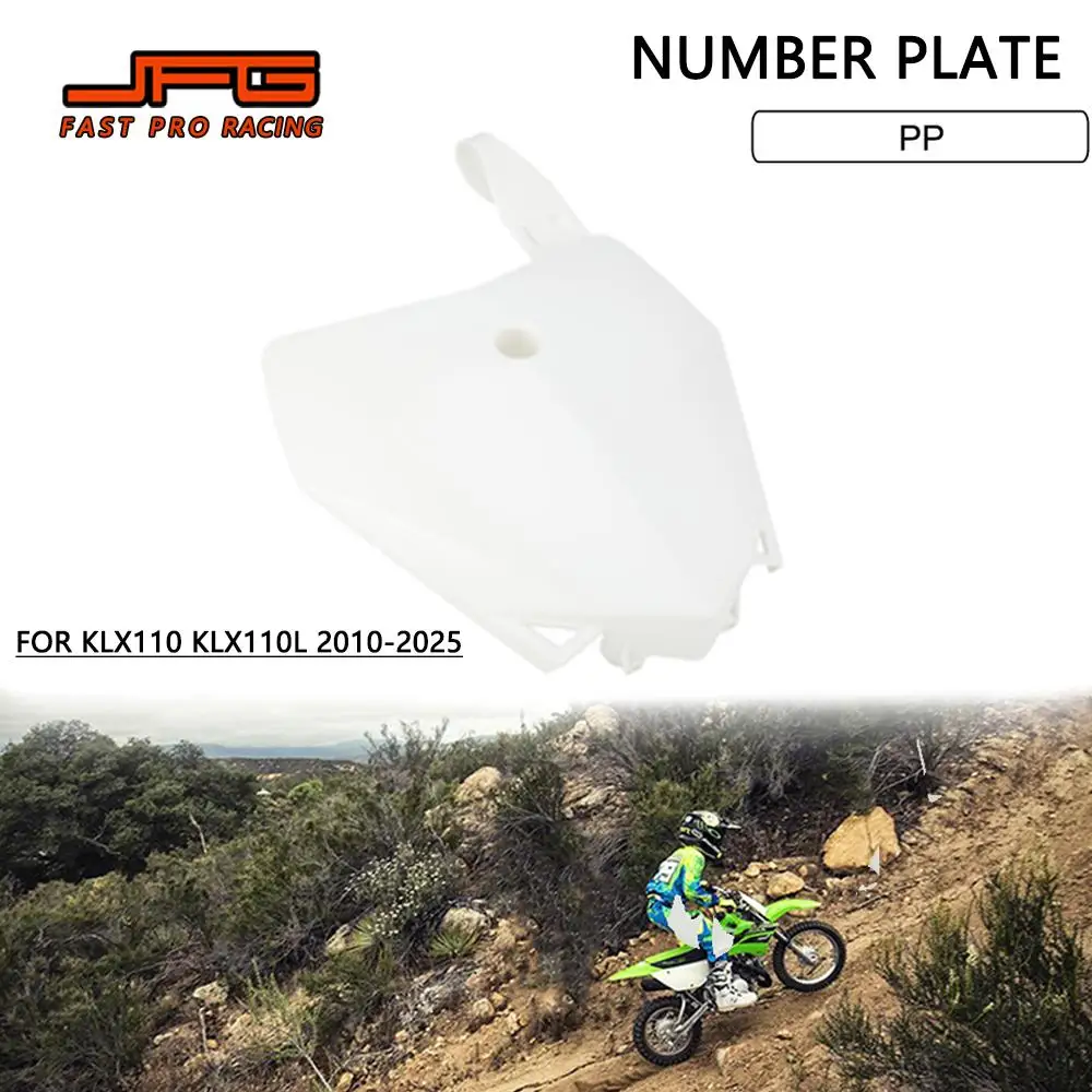 

Motorcycles Accessories Number Plate Mount Plastic Cover Protector For Kawasaki KLX110 KLX110L 2010-2025 Dirt Pit Bike Motocross