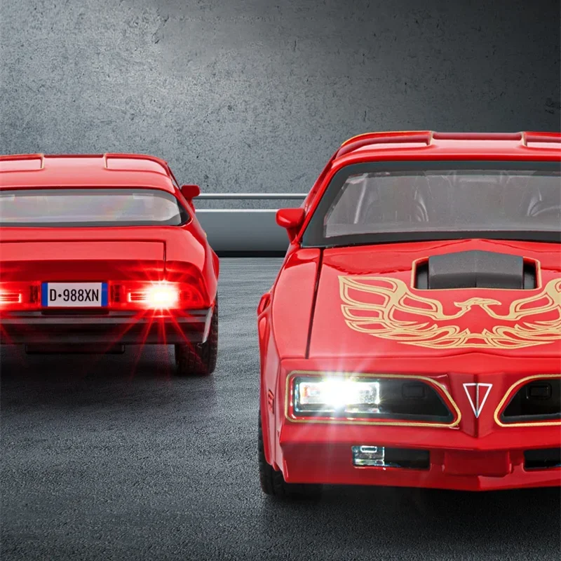 

1:32 Firebird Diecast Sports Car Model Alloy Metal Racing Vehicle Sound & Light Toy Simulation Gift for Kids Boys