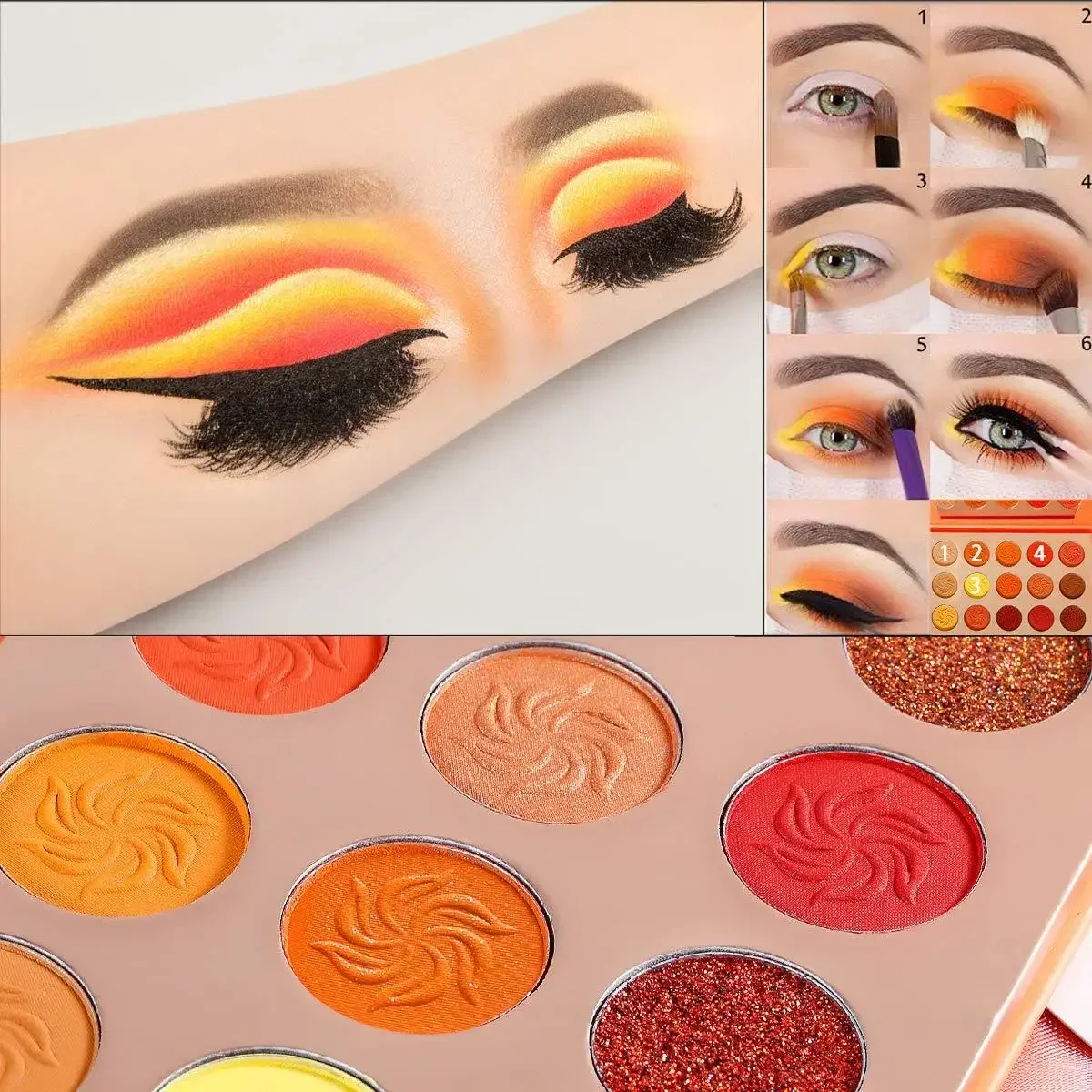 15 Colors Christmas Makeup Gliltter Eyeshadow Palette Professional Matte Pigment Eye Makeup Long Lasting Shimmer Cosmetics Gift