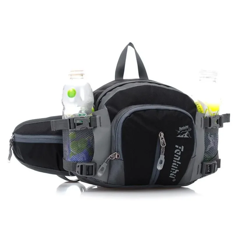 Outdoor Waist Bag Backpack Shoulder with Water Bottle Pockets Hiking Cycling Climbing