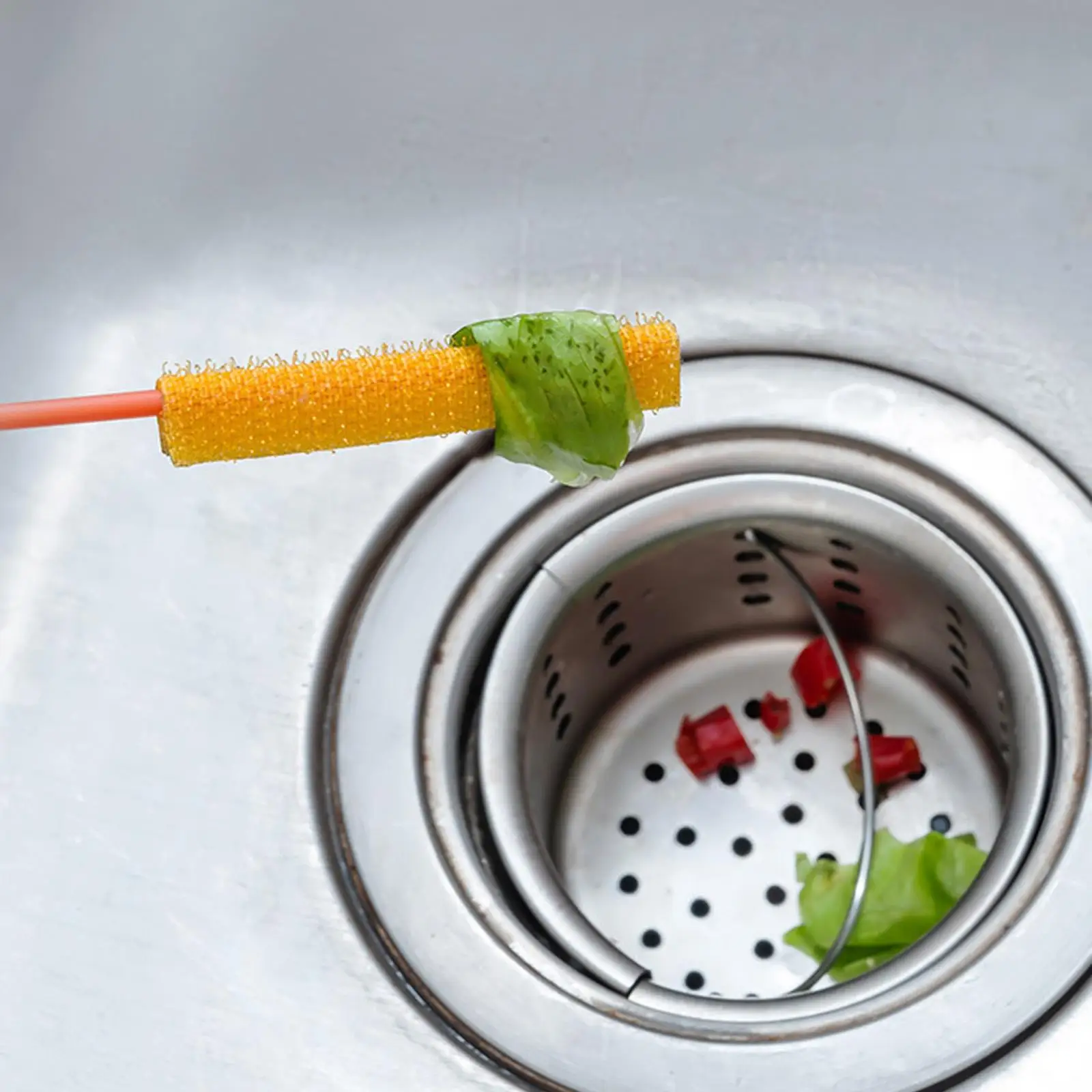 FlexiSnake Sink Snake Cleaner Drain Hair Clog Remover Tool With Rotating Handle Drainage Facility Drain Cleaner