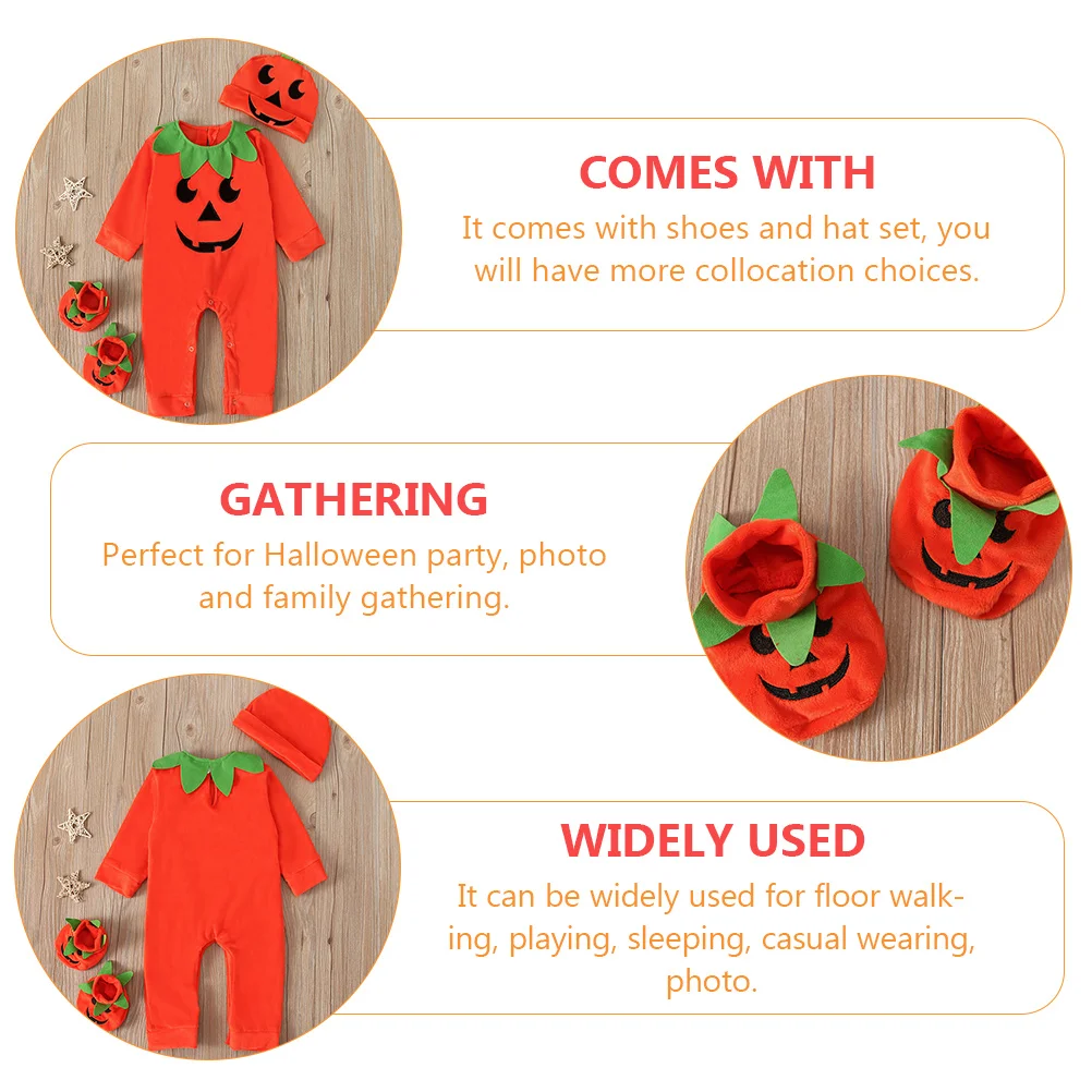 Pumpkin Baby Clothing Infant Clothes European and American Jumpsuit Halloween Festival Costume Cotton Newborn for