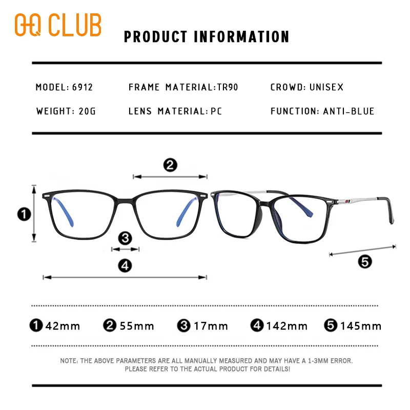 O-Q CLUB Graduated Lenses to Read Men`s Glasses for Reading Glass for Man Lunette Myopia Eyeglasses Photochromic Women Lens Eye