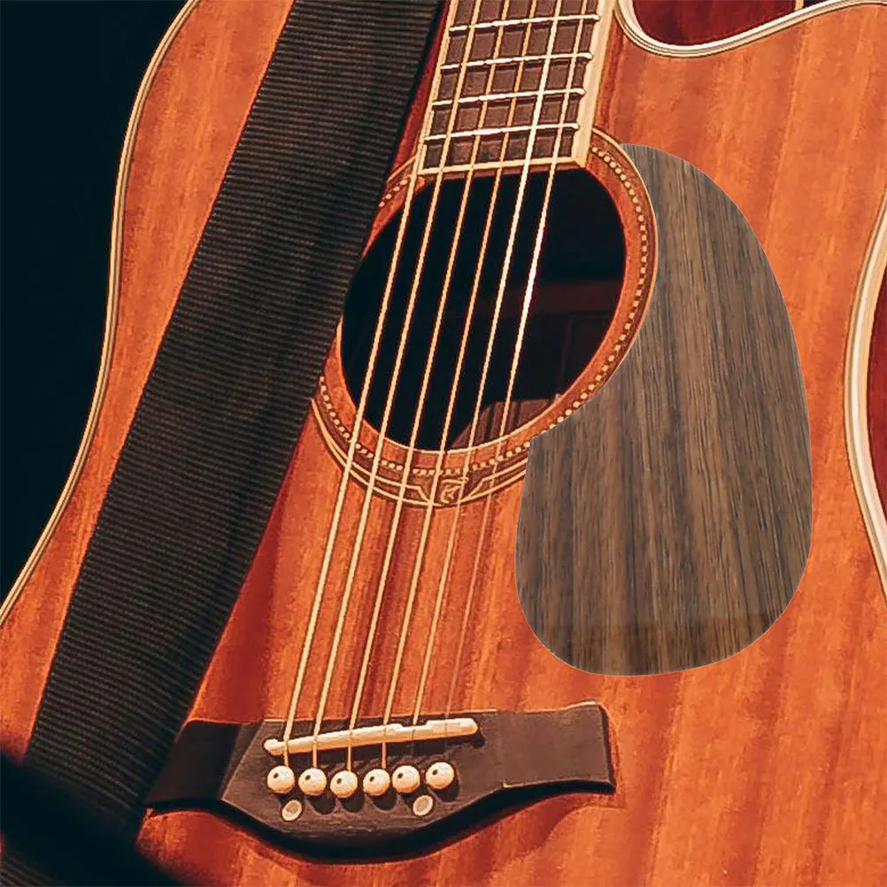 

4Pcs Acoustic Guitar Pickguard Simulation Walnut Grain Elegant Design Protective Functionality Perfect for Musicians