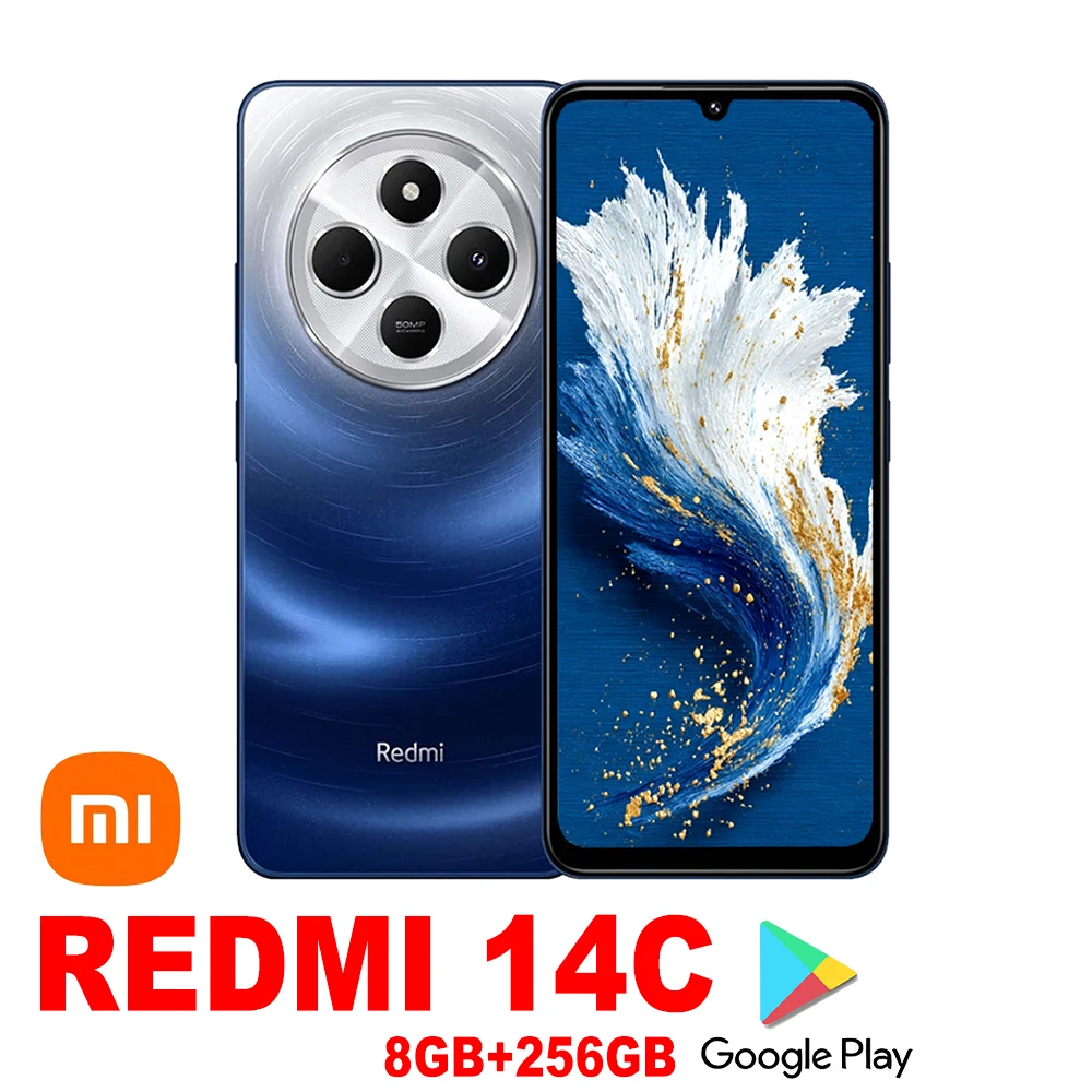 

Redmi 14C 4G Fashion smart phone 8GB+256GB 5160mAh Type-C XIAOMI [EU/US/UK specifications]