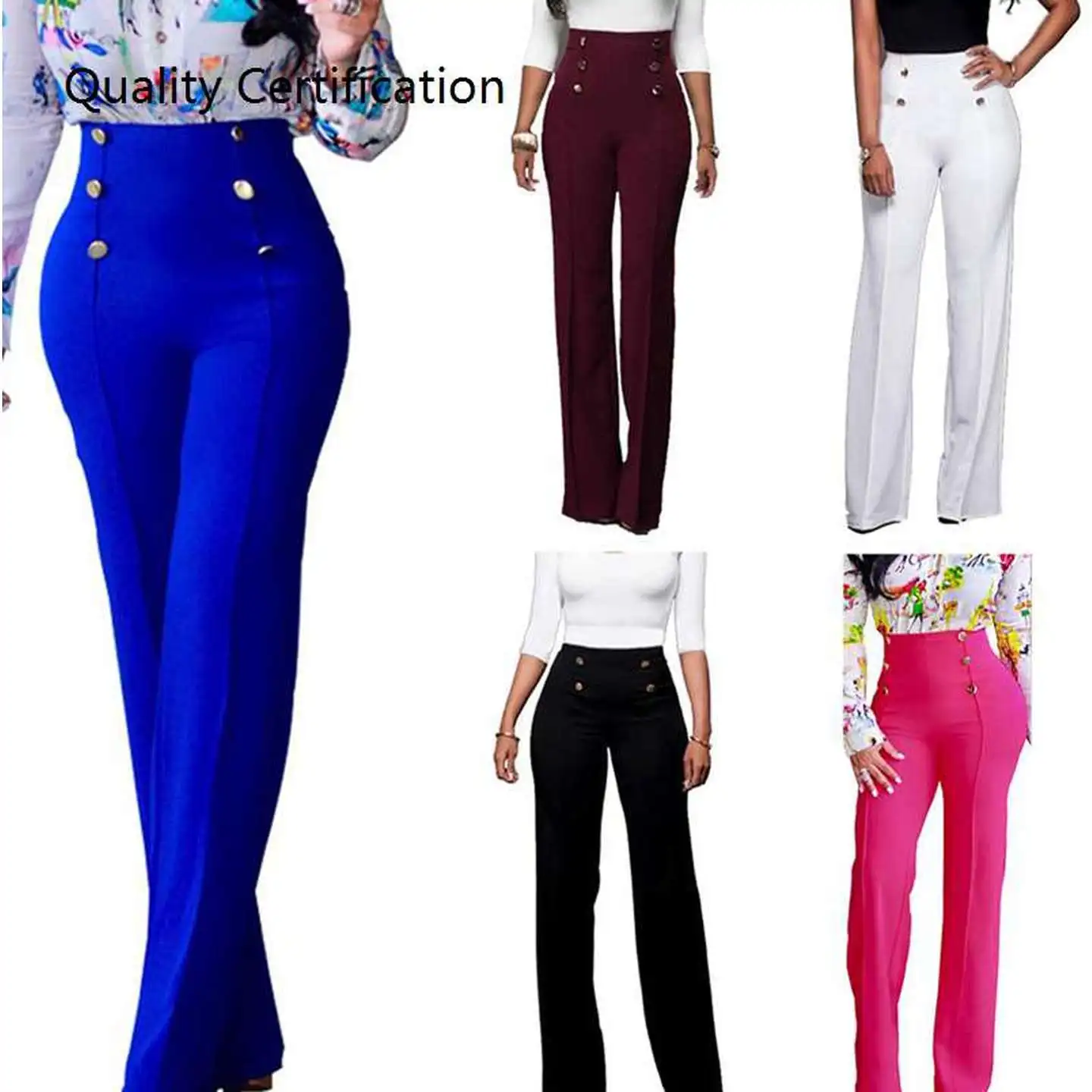 

Брюки с высокой талией больших размеров, женские повседневные модные удобные брюки, осенняя коллекция для женщин среднего возраста