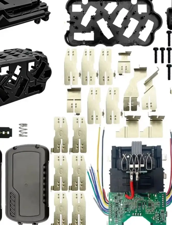 

Пластиковый корпус для литиевых аккумуляторов 21700 на 15 ячеек DCB609 для платы защиты зарядки DCB200 20V PCB
