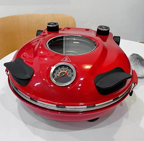 Dual Electric Heating Pizza Oven Portable for Home and Commercial Use 12inch