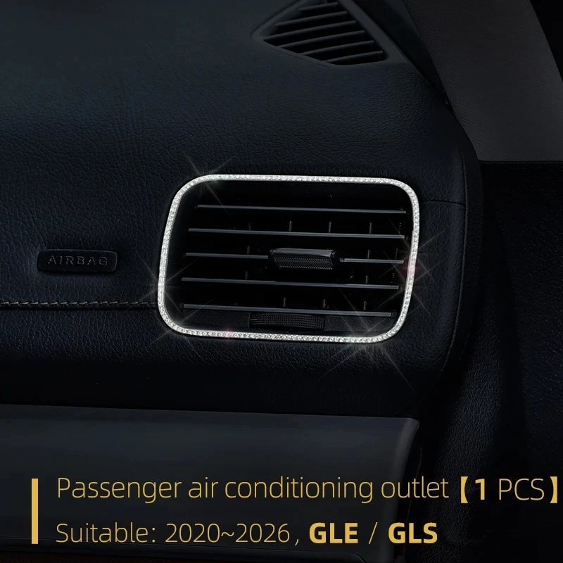 Diamond Interior Trim For Mercedes GLE W167 GLS X167 2020-2026 Luxury SUV Bling Accessories Crystal 3