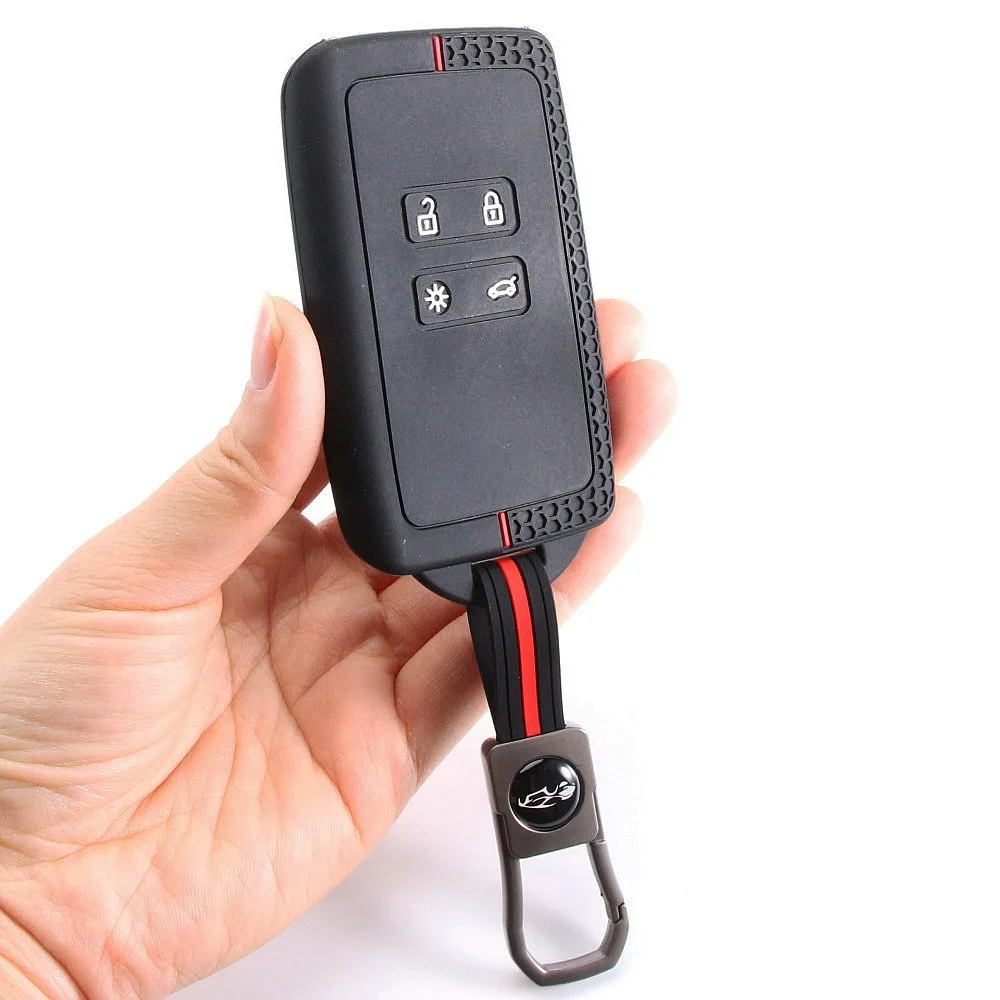 Silicone Car Key Fob Cover Case For Dacia Logan 3 Renault Captur Zoe Espace 5 Clio Megane 4 Arkana Sport Racing Style