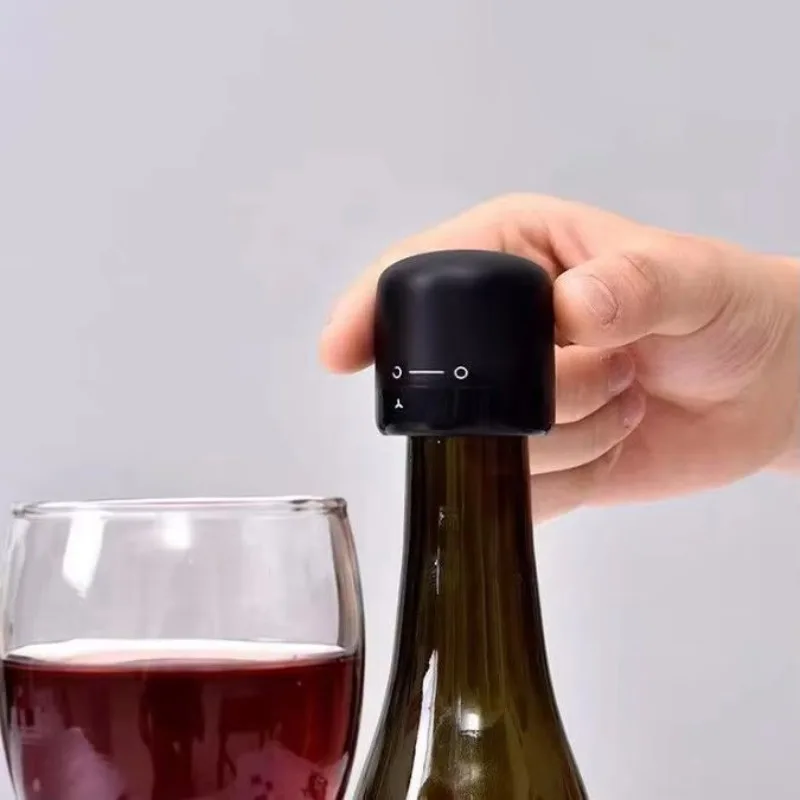 Red wine bottle stopper vacuum seal plug silicone twist lock red wine and champagne freshness stopper bar tool
