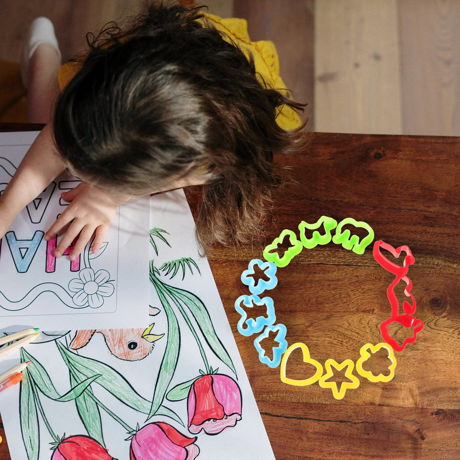 12 pezzi set di stampi in argilla colorata per bambini strumenti di goffratura in argilla di gomma fai da te attività di apprendimento creativa kit artigianale bambini modellazione divertente