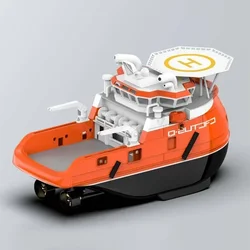 Q Version Marine Engineering Ship Model Kit 288mm Ship Model Production Kit DIY Handmade Remote Control Ship Model Kit