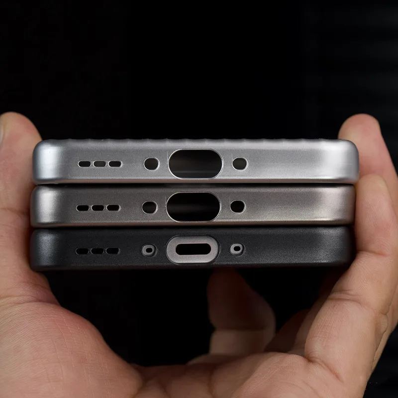 حافظة ظهر رفيعة صلبة بلون لامع من التيتانيوم لهاتف OPPO Find X6 X7 X8 Pro Ultra X8S + غطاء طبيعي مموج مضاد للبصمة #4