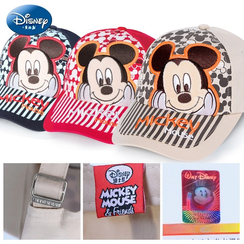 Miniso Disney sombrero para niños gorra de béisbol para bebés niño primavera y otoño estilo coreano gorra de béisbol con visera estilo moderno
