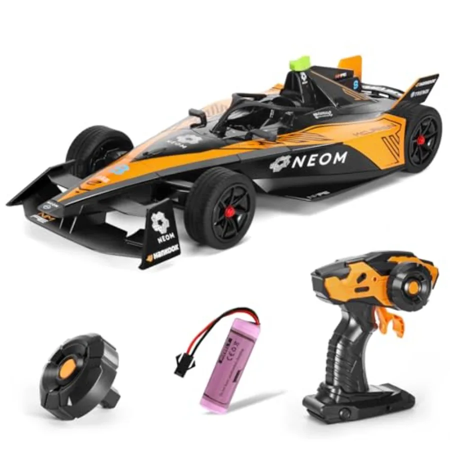 

Remote Control Car for Racing Hobby 1/14 Scale McLaren NEOM Formula RC Race Car in Red Carbon Fiber Finish with 2.4GHz Control