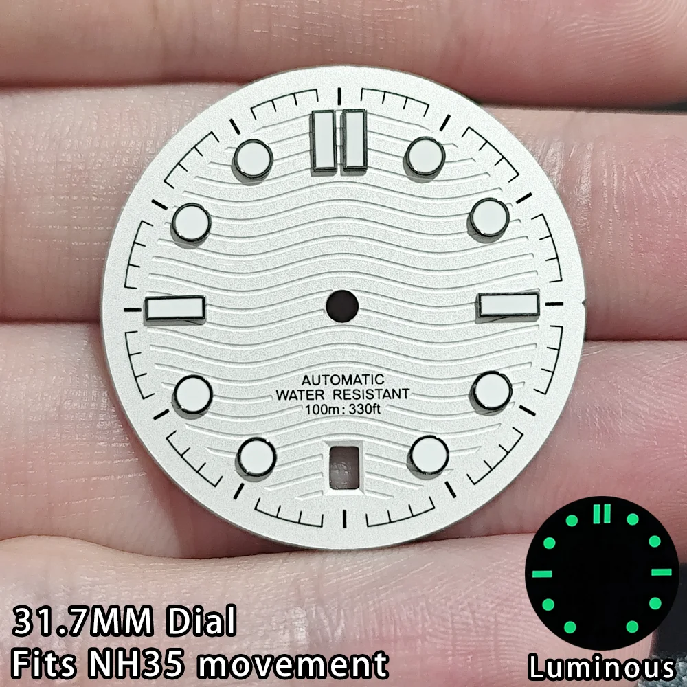 

NH35 Watch Dial 31.7MM Dial 31.7MM NH35 6 o'clock Watch Dial 31.7MM Dial Accessories 31.7MM Wave Dial 31.7MM Watch Dial Plate