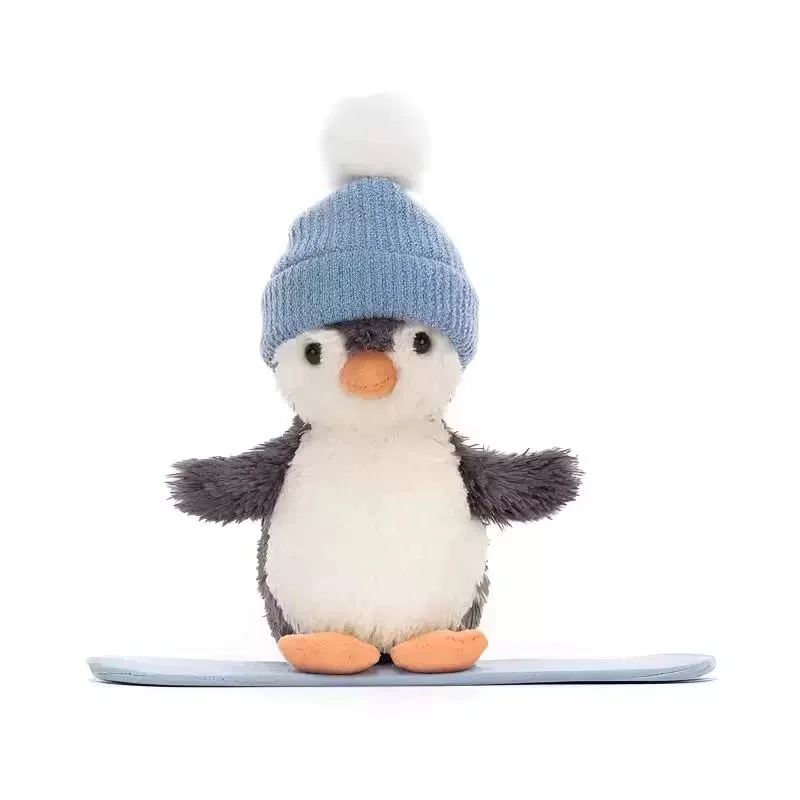 

Плюшевая игрушка-пингвин Jellycat Fun Skateboarding: уютный подарок на Рождество и Новый год в Великобритании