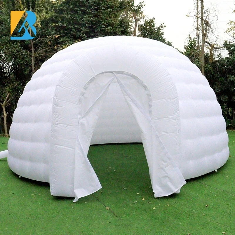 Tienda de campaña inflable grande, cúpula de 6 metros, iglú blanco, juguetes espaciales para eventos