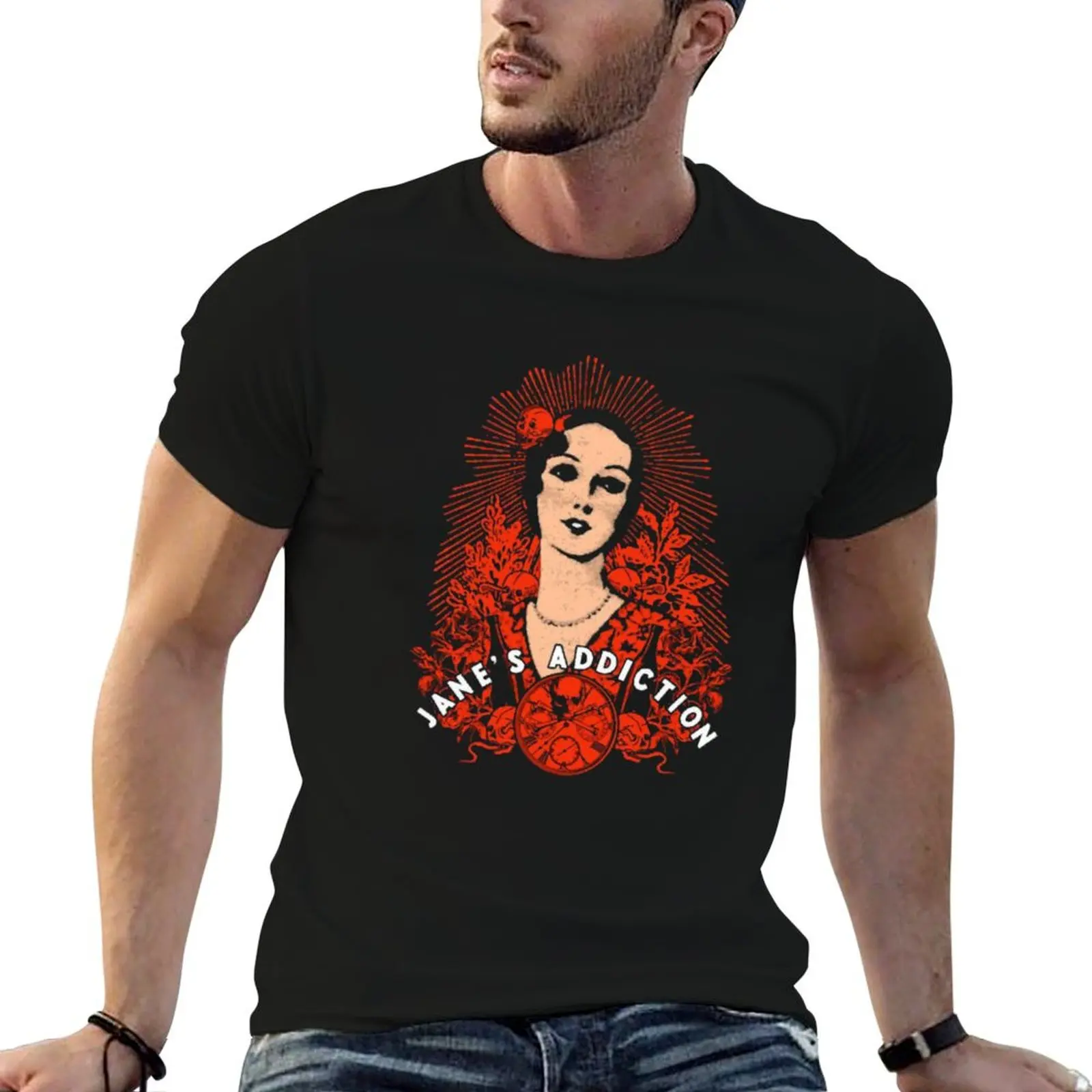 JANE'S Addiction T-Shirt Outdoor Work Short Sleeve Top