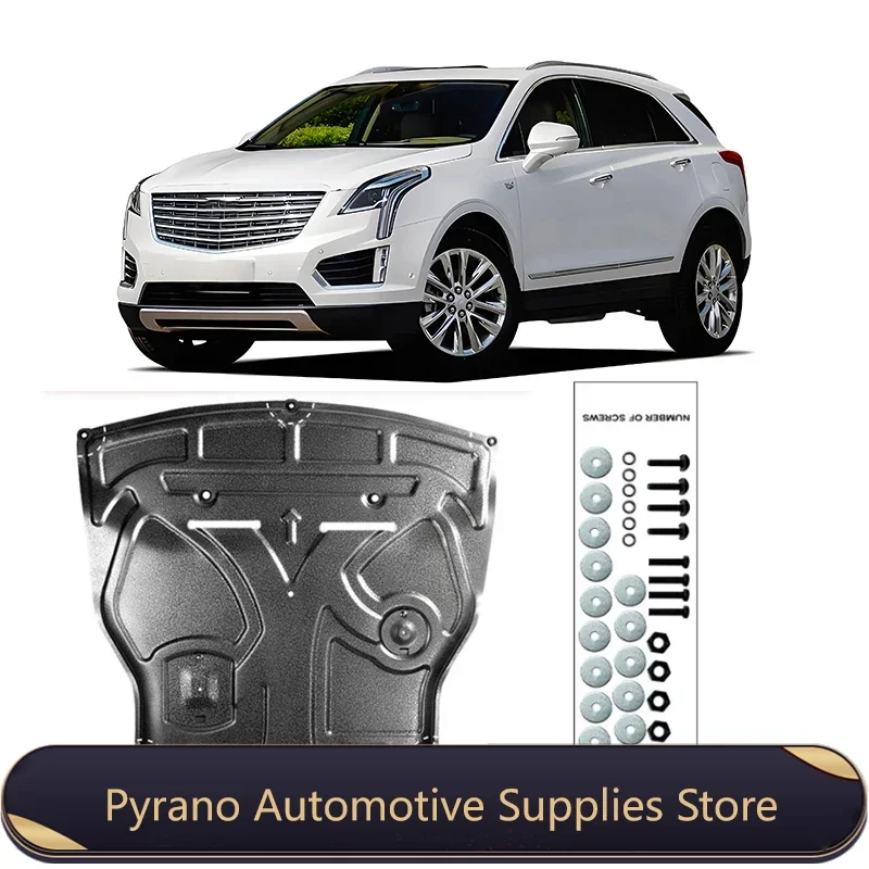 Engine Chassis Guard Cover Protector Manganese Steel Plastic Accessories Protector Fender For Cadillac XT5 2016-2024 2017 2018