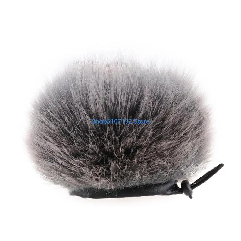 87HD Deadcat Slip on Gnindshield غطاء ميكروفونات متكاملة للمسجل H1N Recorder في الهواء الطلق ميكروفون للهيئة الزجاجية فروي