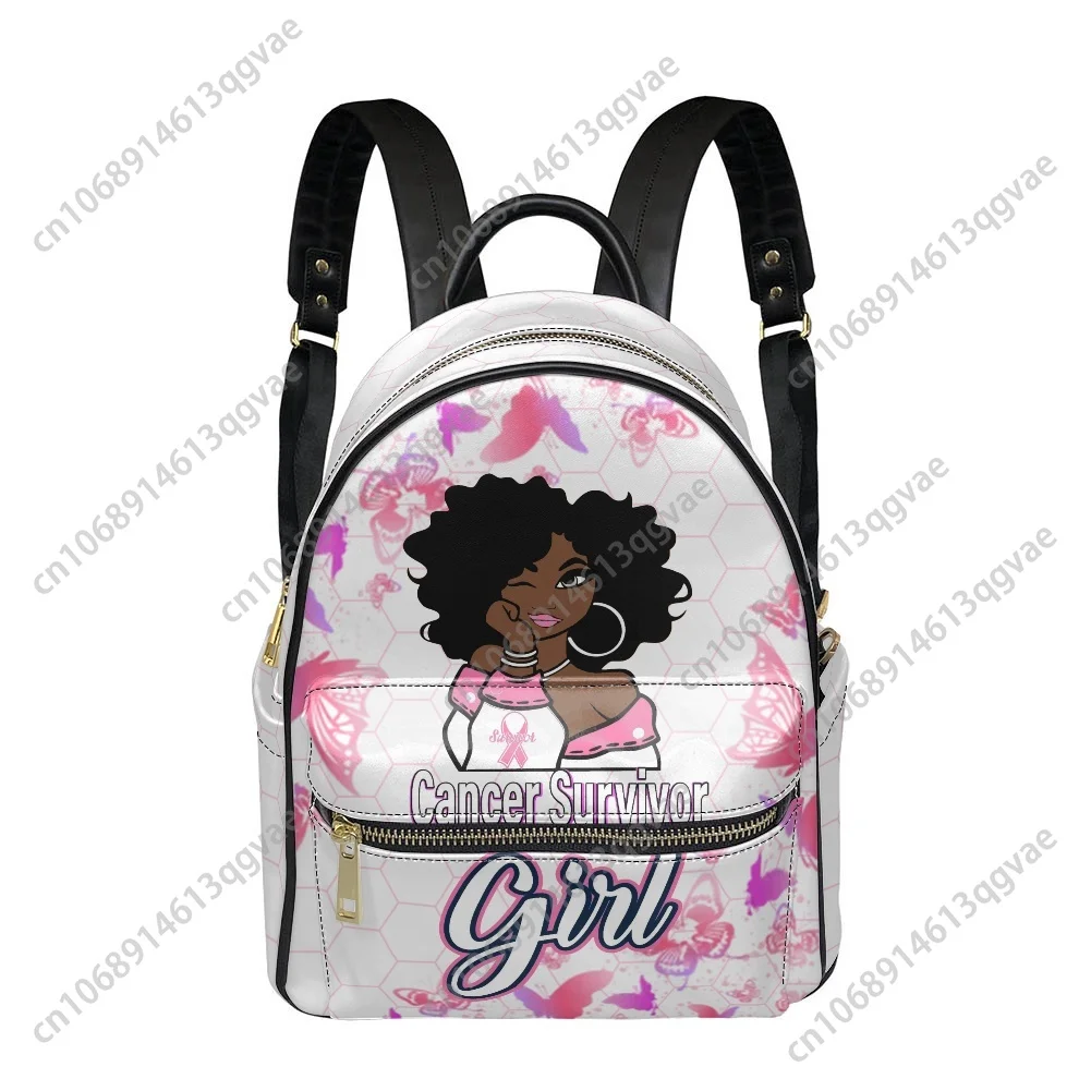 Cancer Survivor Breast Cancer Backpack Womens Men Personalized Double Shoulder Bag Business Travel Bookbag Rucksack Gift Daypack