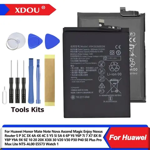 Batteria Per Huawei Honor Mate Nota 3C 3X 4X 4C 5 Y5 5i 5A 6 Y6 7i 7 X7 8X 8i 10 20 20X 30 V20 V30 P30 P40 SE Plus Pro Max Lite