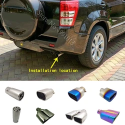 For Suzuki GRAND VITARA 2007 2008 2009 2010 2011 2012 2013 2014 Car Muffler Cover Exterior Back Pipe Dedicate Exhaust Tip Pipes