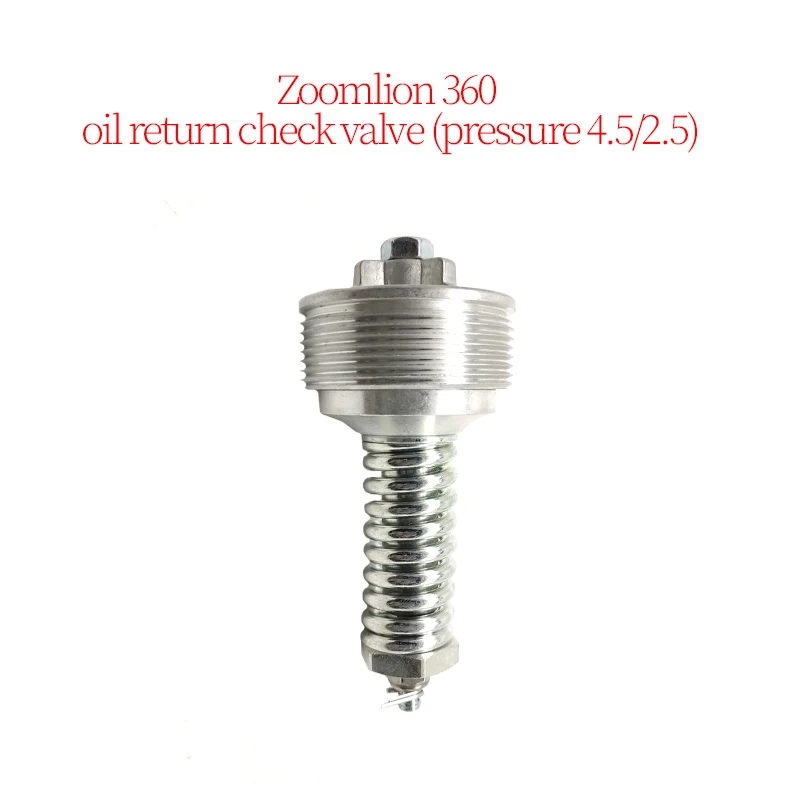 

Excavator Construction Machinery Accessories Suitable for Zoomlion 360 Oil Return Check Valve (Pressure 4.5/2.5)