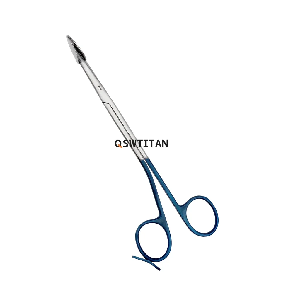 19cm Straight Trepsat Spoon Tip Separator Dissector Scissors for Plastic Surgery Precision Surgical Instruments