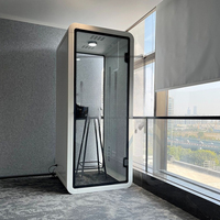 Assembly and private acoustic booth soundproof mobile office phone booth cell phone pod