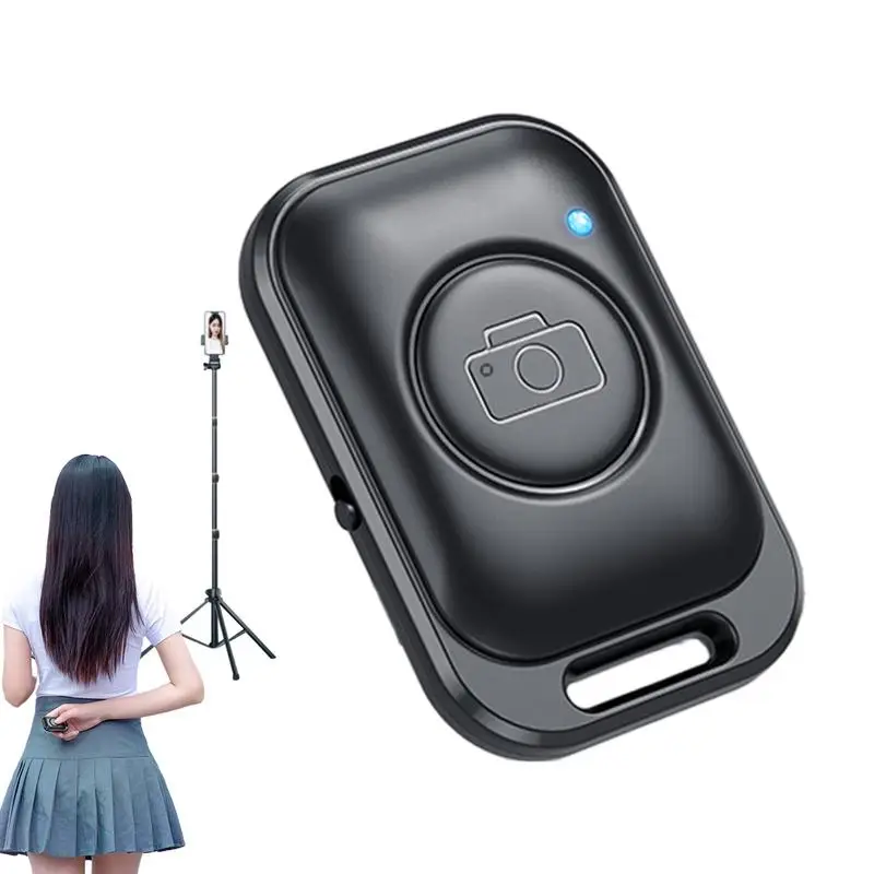 Mini Bluetoothcompatible Remote Control Button Wireless Controller Self-Timer Camera Stick Shutter Release Phone Selfie