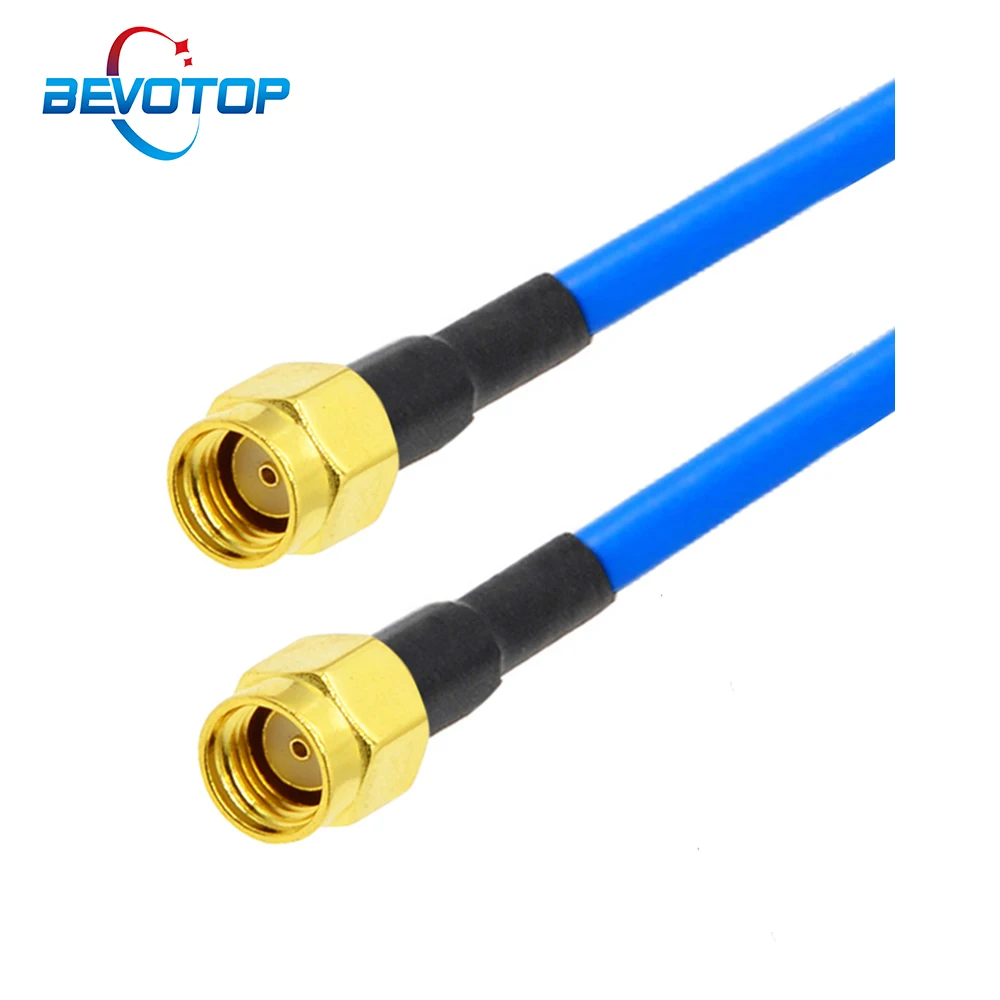 RG402 Cable RP-SMA Male to RP-SMA Male 50 Ohm Low Loss RF Coaxial Cable Temperature Resist High Frequency Test Cable
