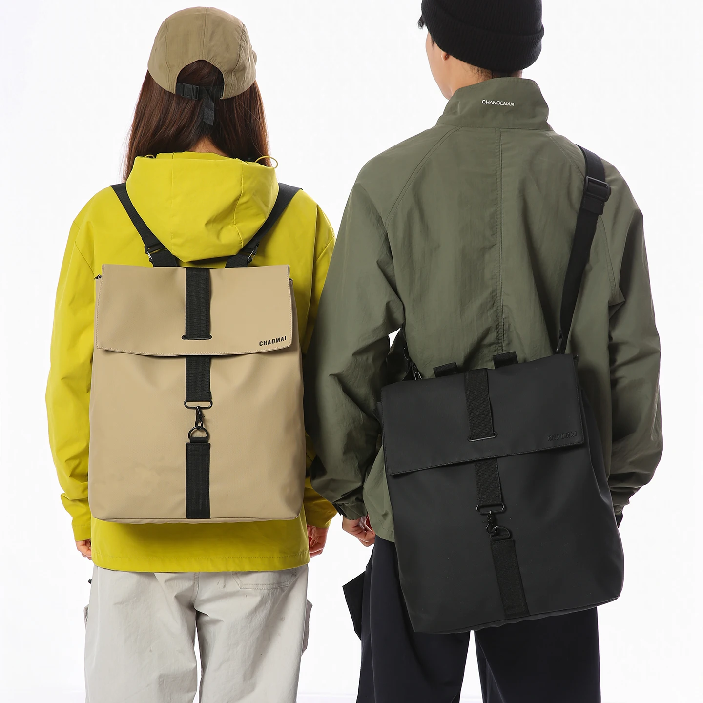 

British Style Unisex Casual Backpack Canvas Travel Bag Suitable for Students Double Shoulder Bag Leisure Pattern