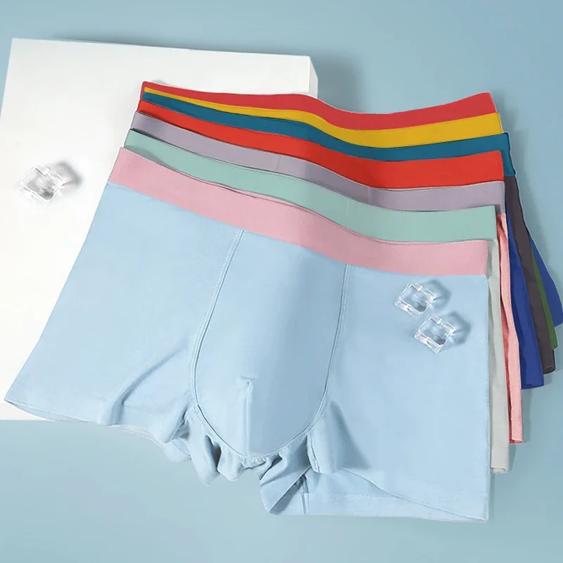 

Модальное антибактериальное нижнее белье, мужские летние тонкие удобные дышащие мужские боксеры, спортивные боксеры для мальчиков