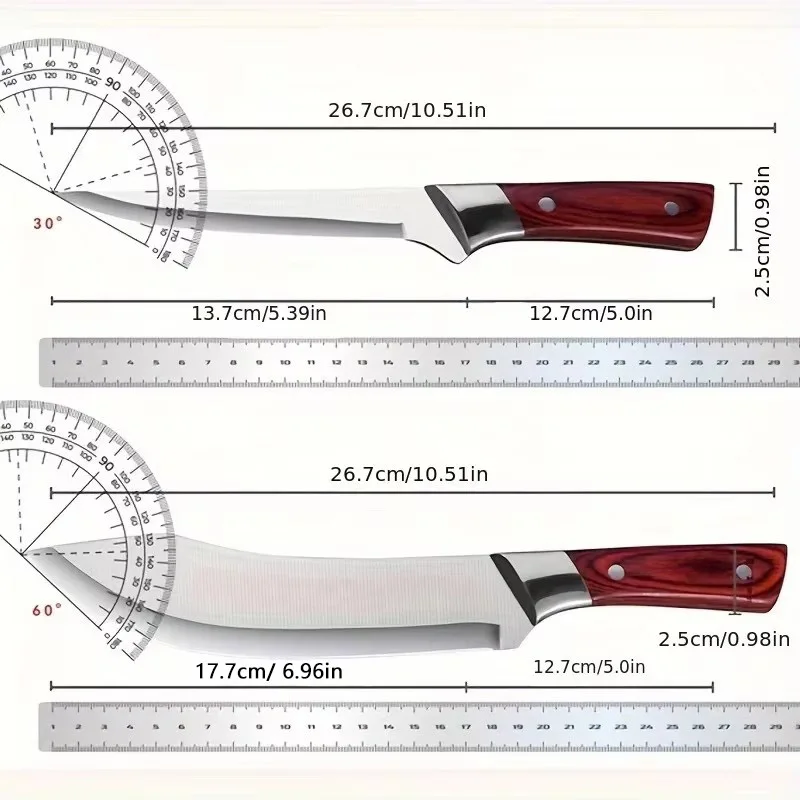 Upgrade Boning Butcher Knife Fish Slicing Peeling Paring Knife Bread Fruit Cutter Meat Cleaver Stainless Steel Kitchen