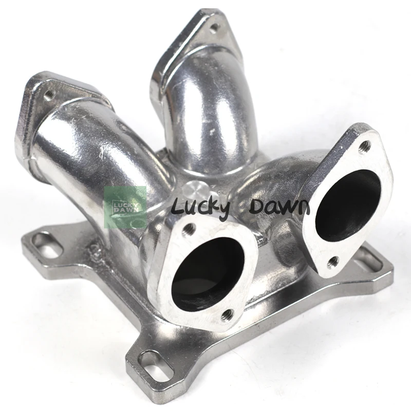 Coletor de Admissão Duplo Weber 45 DCOE EMPI Dellorto 45DHLA para FORD V8, Adaptador de Holley para Duplo DCOE para 4 Barris.