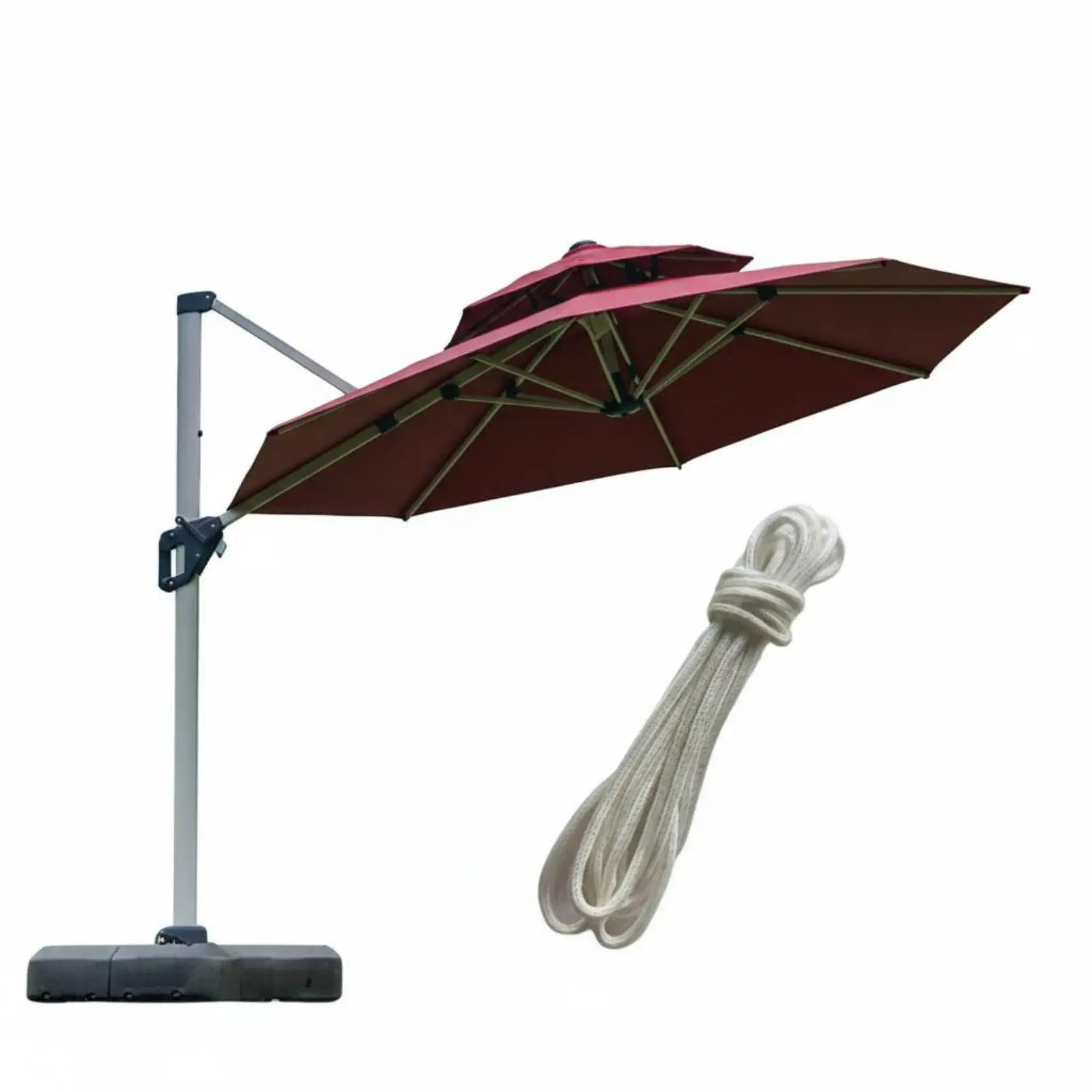 Roman Umbrella Pull Rope Wear-Resistant Patio Umbrella Lift Cord for DIY Enthusiasts, Garden, Backyard, Poolside