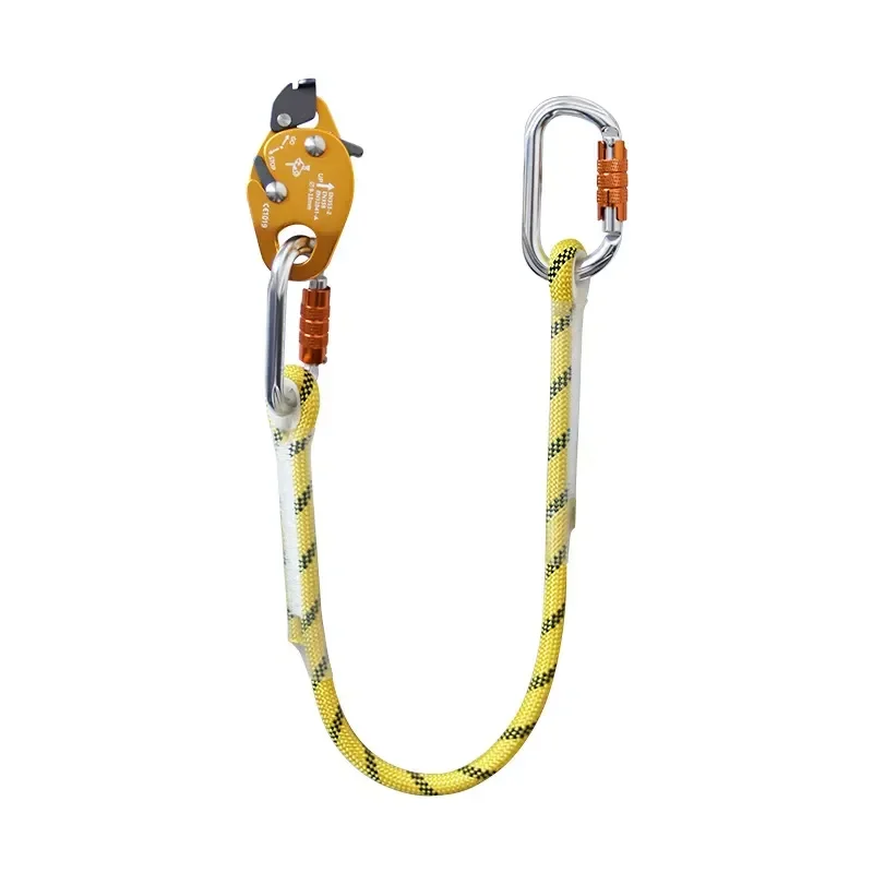 Fall Outdoor Rapid Descent High Altitude Safety Rope Descender for Fall Protection Self-locking