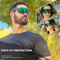 Kapvoe Cycling Glasses for Men MTB Sunglasses Mountain Bike Bicycle Eyewear Women Sports Goggles Road Speed Riding Driving