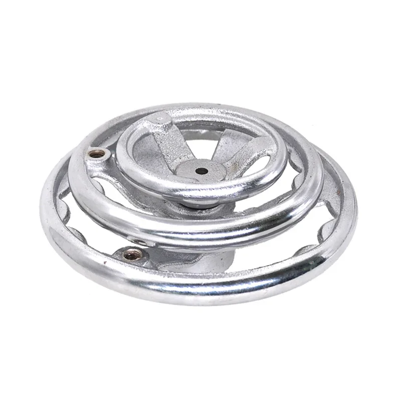 1pcs Iron Handwheel 3/4/5/6 Inch Chrome Plated Mechanical Handwheel  for Milling Machine Grinders Lathe Industrial Tools