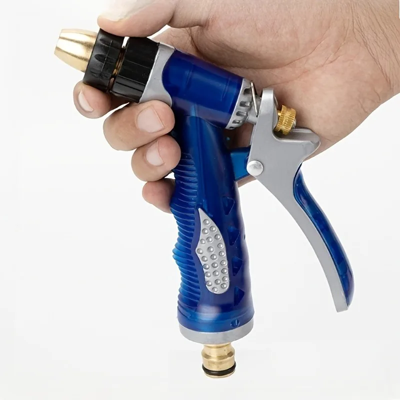 High Pressure Long Pole Car Wash Water Gun, Household Car Wash Tool, Metal Extension Pole, Rubber Coating, Gardening Tool ﻿