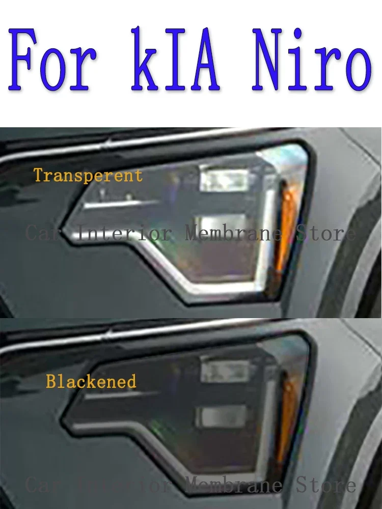 For Kia NIRO SG2 2019-2022-2023 Car Exterior Headlight Anti-scratch TPU PPF Protective film Anti-scratch Repair film Accessories