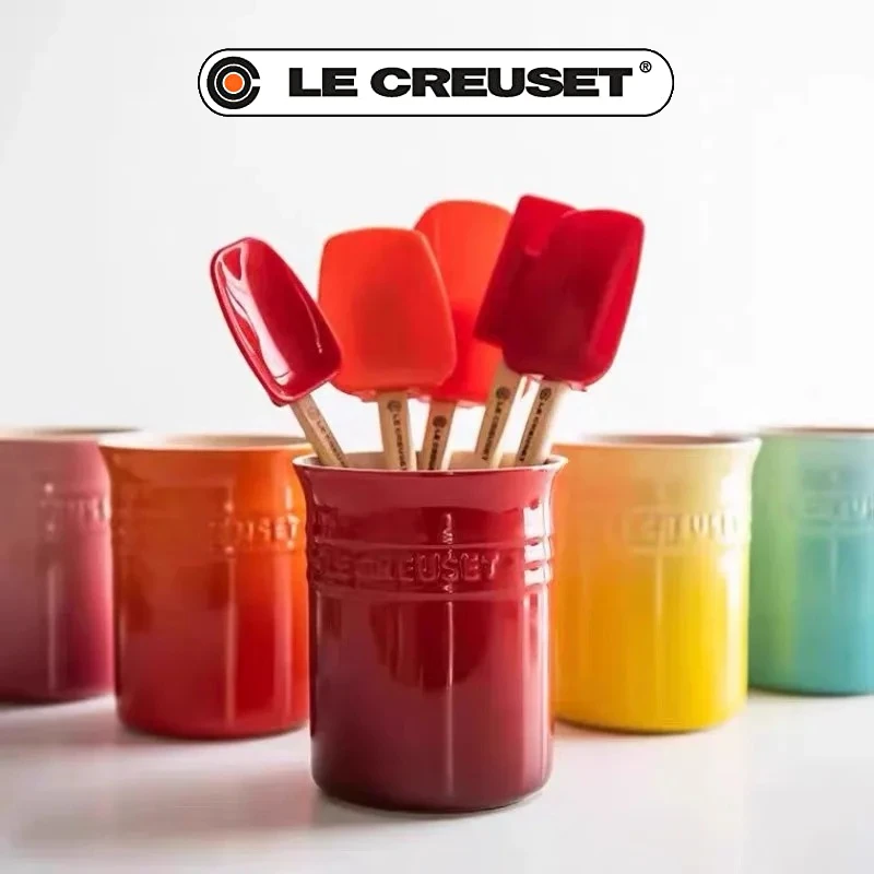 Le Creuset Stoneware Kitchen Tool Crock,Colorful Utensil Storage Organizer For Spoons Spatulas On Kitchen Countertop