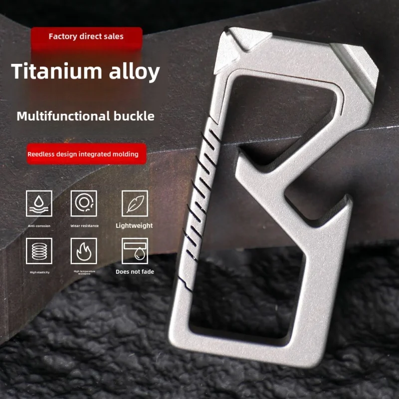 Titanium Alloy Belt Buckle Multifunctional Key Men's Pendant Good-looking Couple Cool and Unique Anti-Drop